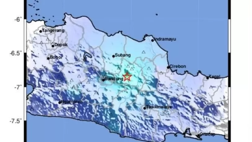 Gempa Tektonik Magnitudo 4,8 Guncang Kabupaten Sumedang, Banyak Bangunan Rusak
