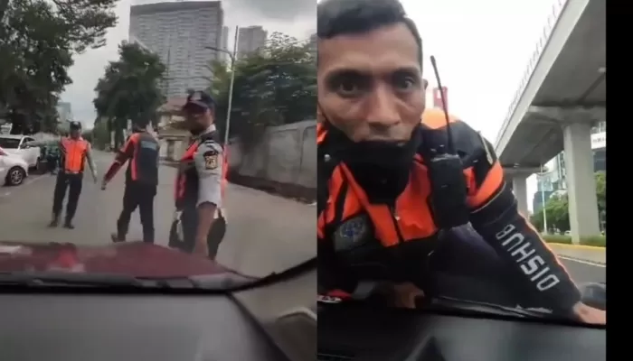 Viral Video Petugas Dishub DKI Jakarta Terbawa di Kap Mobil Pengendara di Setiabudi, Begini Penjelasan Dishub DKI Jakarta