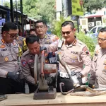 Tak Hanya Gertak Sambal, Knalpot Brong Melintas di Semarang Langsung Ditindak
