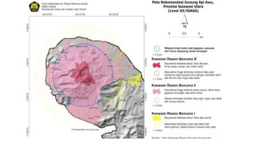 Waspada! Gunung Awu di Sulawesi Utara Naik Status Jadi Siaga