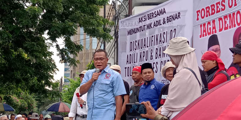 Ikut Aksi Dukung MK, Poros Buruh Nilai Rezim Jokowi Barbarian
