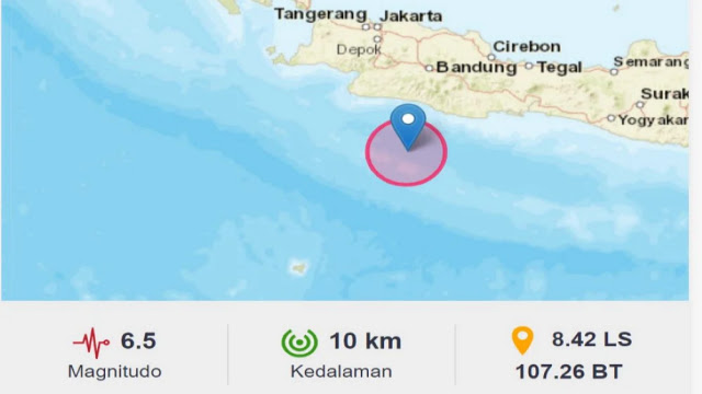 Gempa M 6,5 Guncang Garut, Goyangannya Terasa hingga Jakarta
