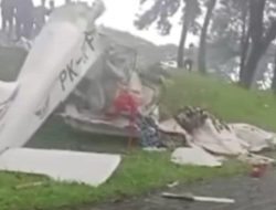 Pesawat yang Jatuh di Serpong Dilaporkan Hilang Kontak Pukul 13.43 WIB