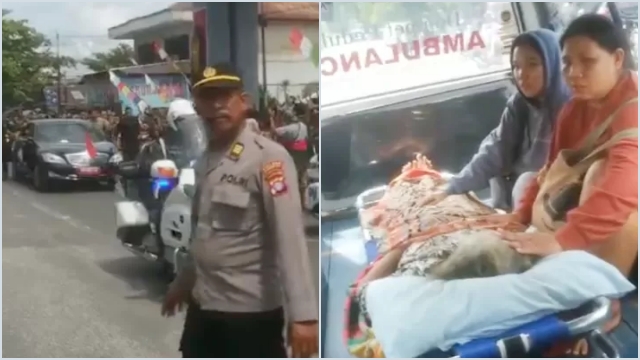 Viral Ambulans Bawa Orang Sakit Disetop Gegara Jokowi Lewat, Netizen: Kalau Pasien Meninggal Gimana?