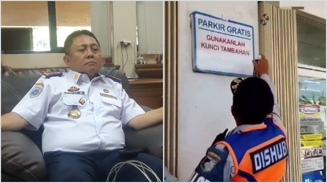 Petugas Coret Tanda Parkir Gratis di Minimarket, Dishub DKI: Bukan Anggota Kami